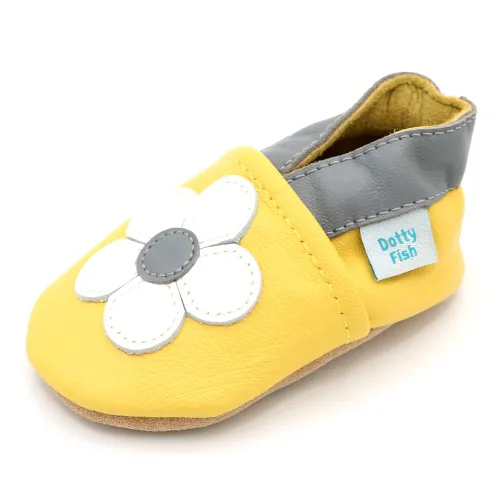 Dotty Fish Soft Leather Baby Shoes. Toddler Shoes. Girls.