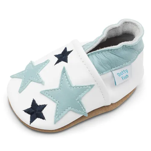 Dotty Fish Soft Leather Baby Shoes. Toddler Shoes. Non Slip