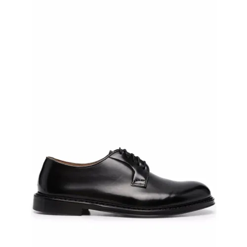 Doucal's , Black Derby Shoes for Men ,Black male, Sizes: