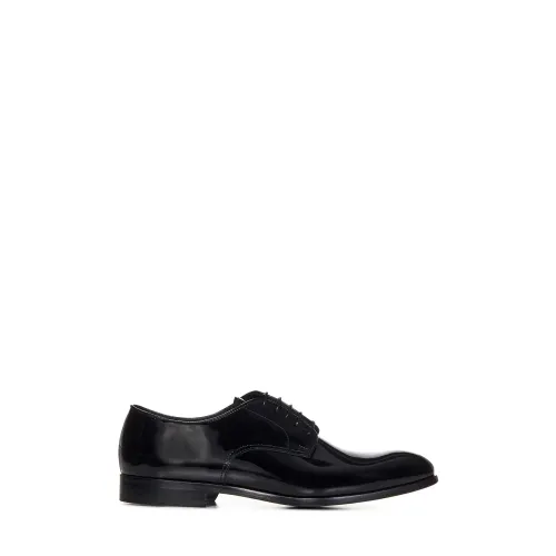 Doucal's , Black Laced Shoes for Men - Aw23 ,Black male, Sizes: