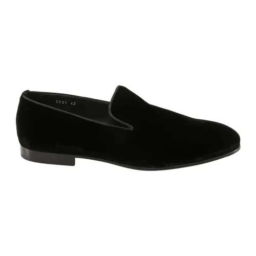 Doucal's , Black Patent Leather Loafers Ss23 ,Black male, Sizes: