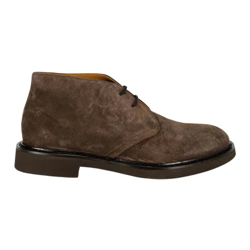 Doucal's , Brown Lace-up Shoes ,Brown male, Sizes: