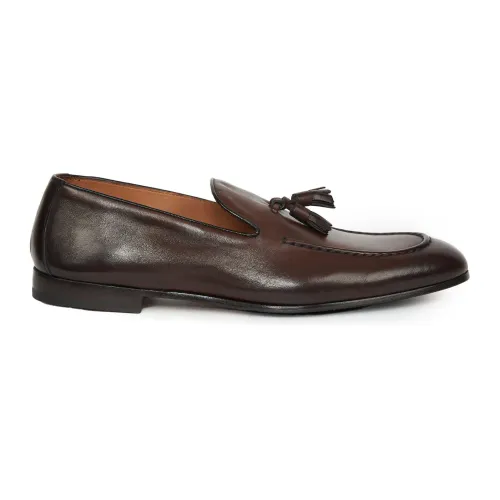 Doucal's , Brown Moccasins with Tels ,Brown male, Sizes: