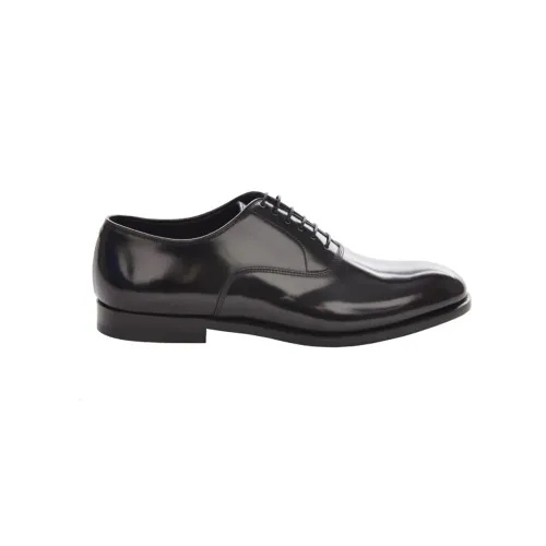 Doucal's , Brushed Lace-up Shoe ,Black male, Sizes: