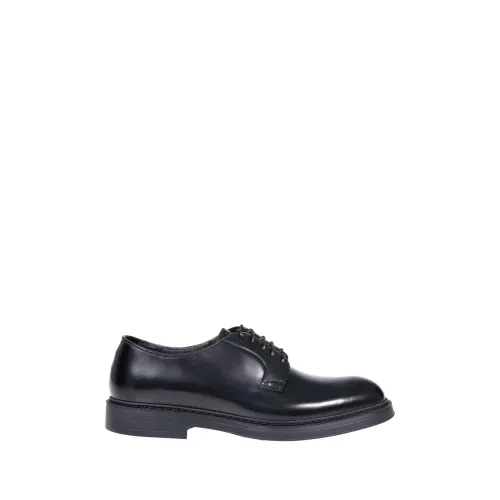 Doucal's , Classic Nero Derby Loafer ,Black male, Sizes: