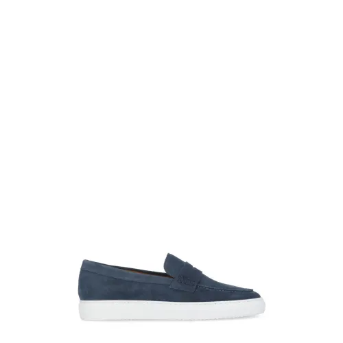 Doucal's , Doucal's Flat shoes Blue ,Blue male, Sizes: