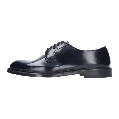 Doucal's , Laced Derby Shoe ,Blue male, Sizes: