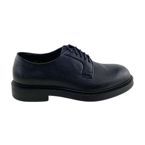 Doucal's , Laced Shoes ,Black male, Sizes: