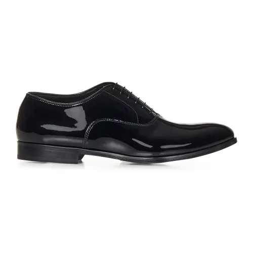 Doucal's , Men's Shoes Laced Black Ss24 ,Black male, Sizes: