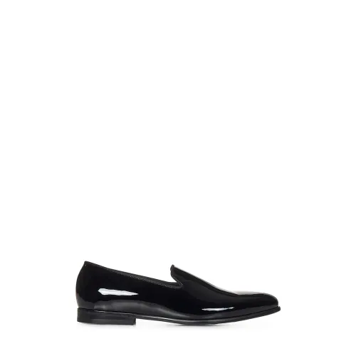 Doucal's , Men's Shoes Loafer Black Ss24 ,Black male, Sizes: