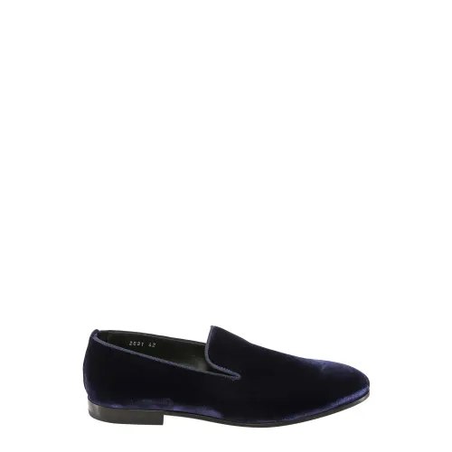 Doucal's , Men's Shoes Loafer Blue Ss22 ,Blue male, Sizes: