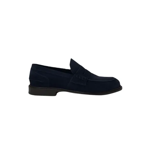 Doucal's , Mocassini - Stylish and Comfortable Men`s Loafers ,Blue male, Sizes: