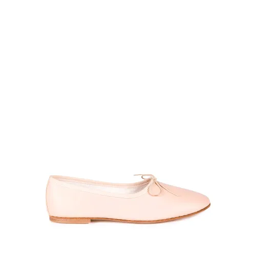 Douuod Woman , Ballerina Shoes Round Toe Italian Leather ,Pink female, Sizes: