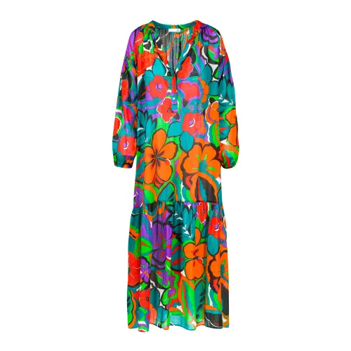 Douuod Woman , Balloon Sleeve Dress ,Multicolor female, Sizes: