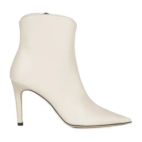 Douuod Woman , Stiletto Ankle Boots with Side Zip ,White female, Sizes:
