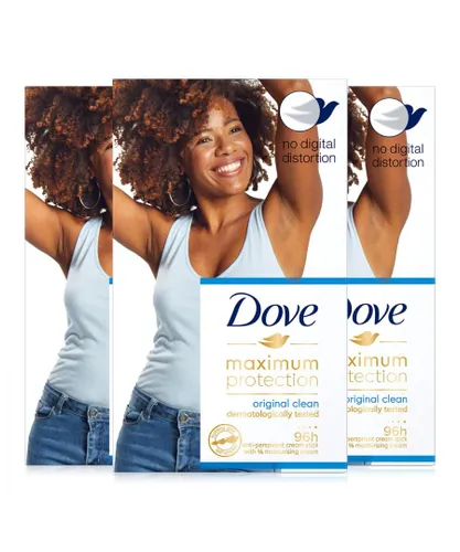 Dove 48H Maximum Protection Original Clean Antiperspirant Cream Stick 45ml, 3pk - One Size