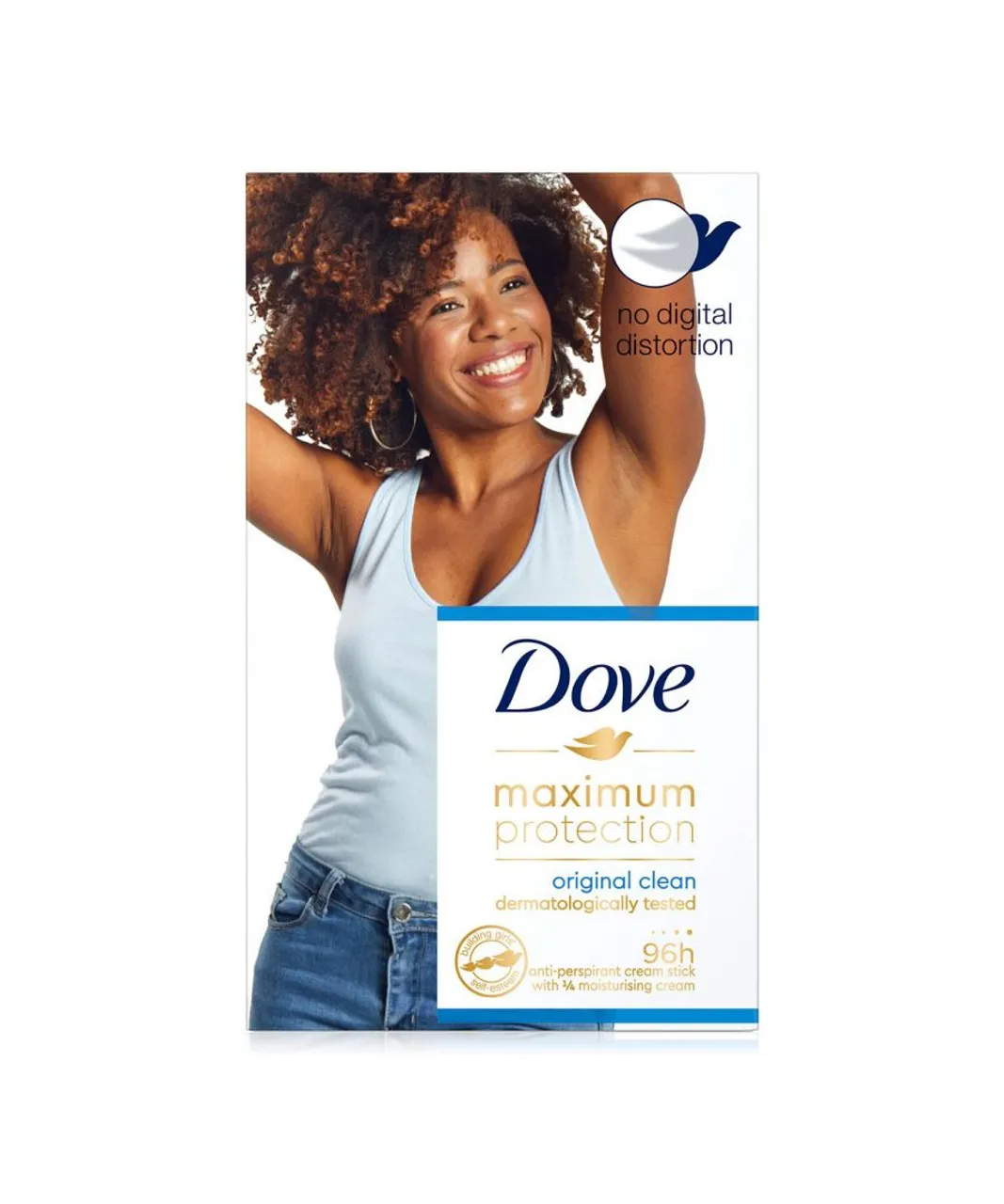 Dove 48H Maximum Protection Original Clean Antiperspirant Cream Stick,6 Pk 45ml - One Size