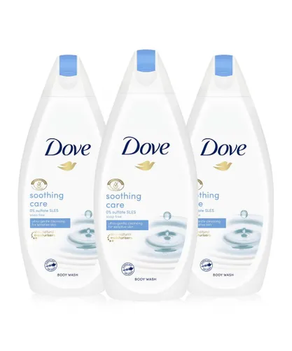 Dove Body Wash Soothing Care & Ultra-gentle Cleansing For Sensitive Skin 3x450ml - Cream - One Size