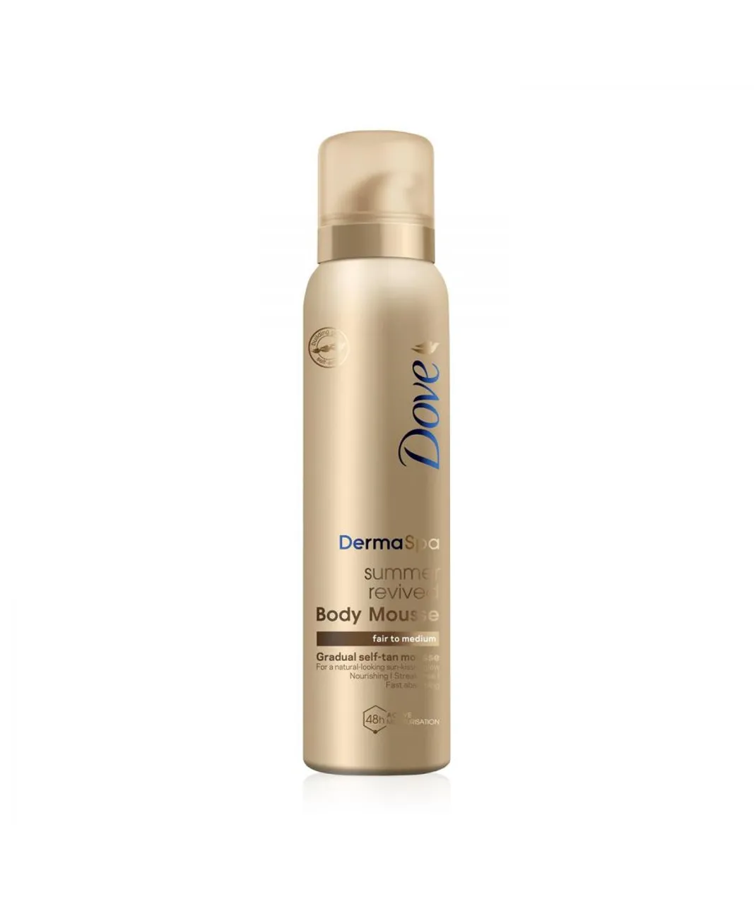 Dove Derma Spa Self Tan Body Mousse Summer Revived for Fair/Medium Skin, 3x150ml - One Size