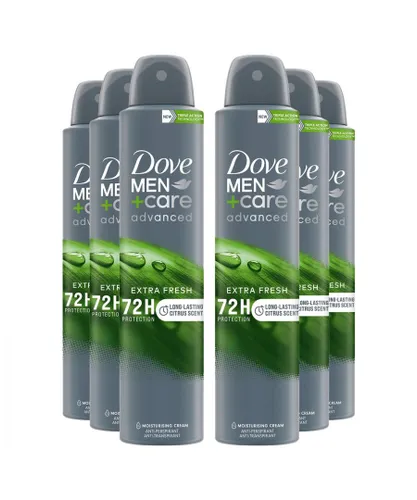 Dove Mens Anti-Perspirant Men+Care Advanced Extra Fresh 72H Protection Deo, 200ml, 6 Pack - Cream - One Size