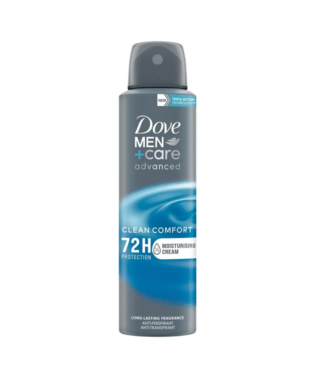 Dove Mens Men+Care Antiperspirant Deodorant 72H Protection, Clean Comfort 150 ml, 6 Pack - One Size