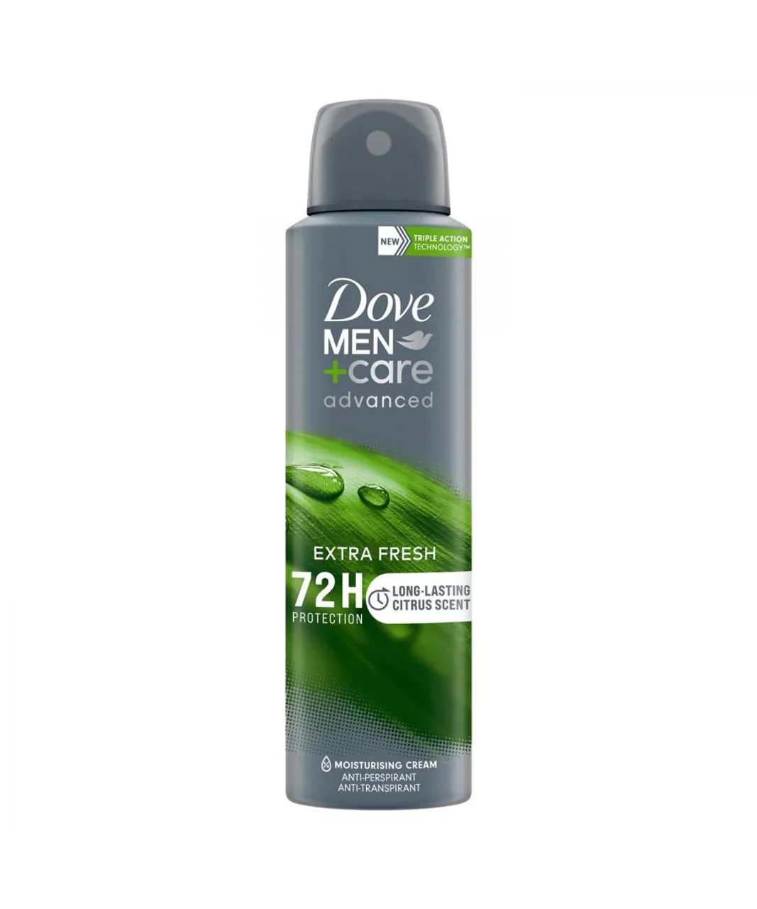 Dove Mens Men+Care Antiperspirant Deodorant 72H Protection Extra Fresh 150 ml, 3 Pack - Cream - One Size