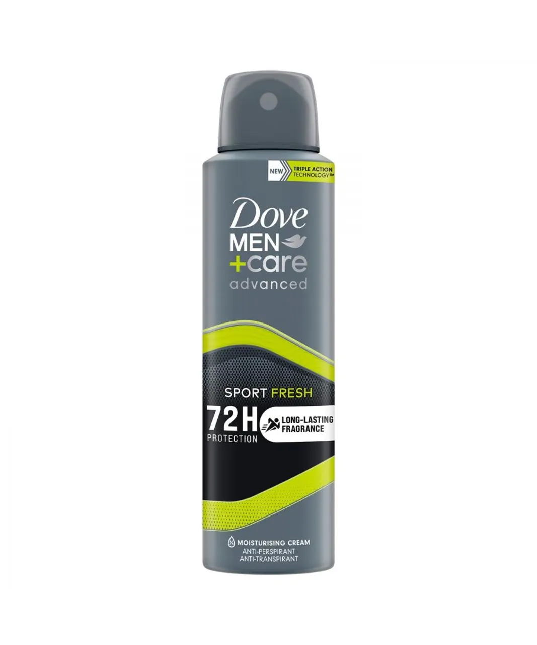 Dove Mens Men+Care Antiperspirant Deodorant 72H Protection Sport Fresh - 150 ml, 3 Pack - Cream - One Size