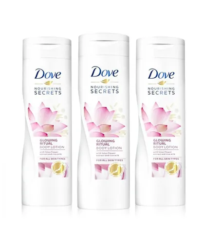Dove Nourishing Secrets Body Lotion with Lotus Flower Extract & RiceMilk 3x400ml - NA - One Size