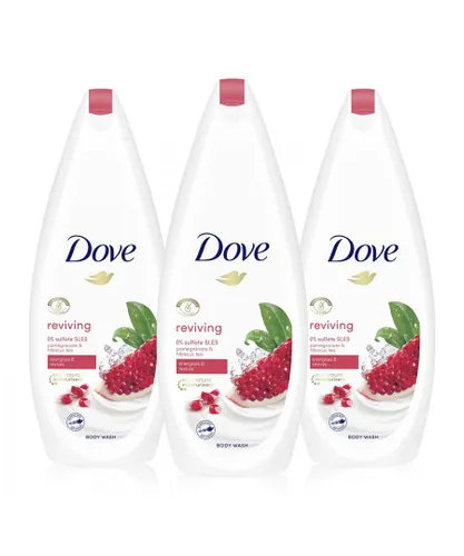 Dove Reviving Body Wash Natural Moisturiser Pomegranate & Hibiscus Tea, 3x720ml - NA - One Size
