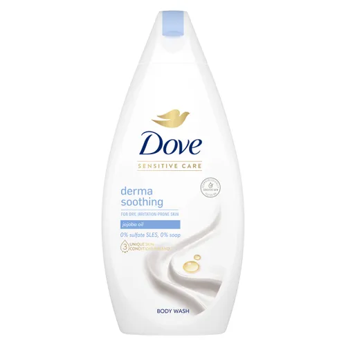 Dove Soothing Care Body Wash with jojoba oil for dry and