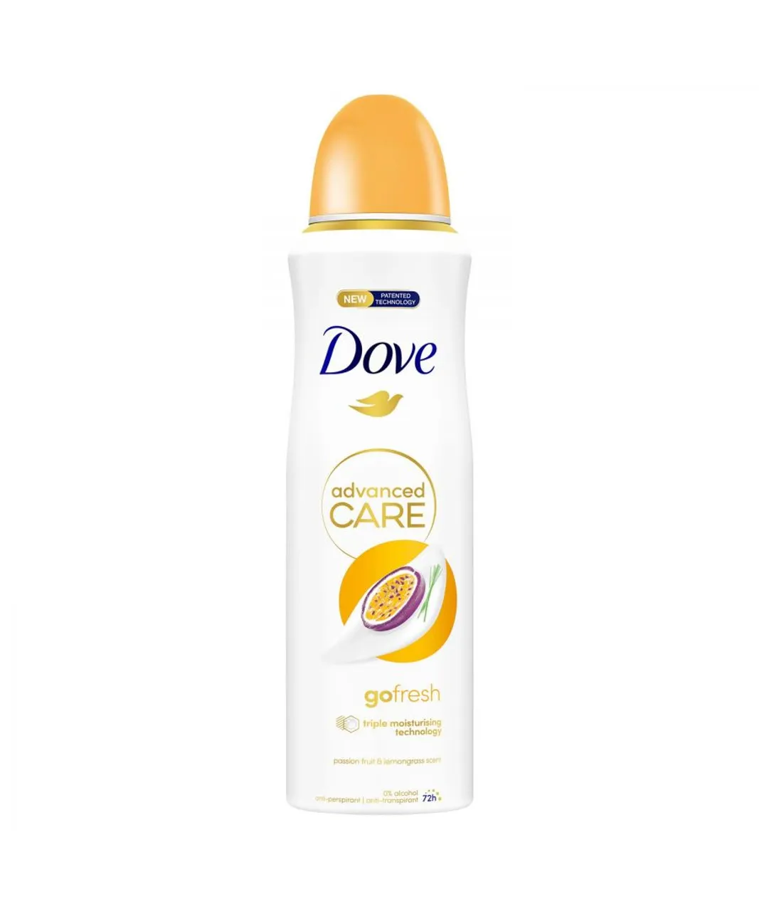 Dove Womens Advanced Care Antiperspirant Deodorant Passion Fruit & Lemongrass, 200 ml, 6 Pack - NA - One Size