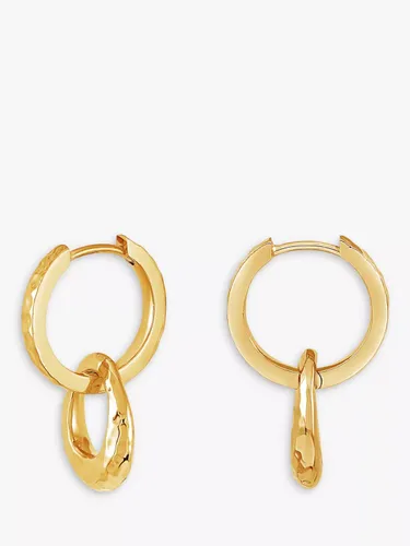 Dower & Hall Entwined Oval & Huggie Hoops - Gold - Female