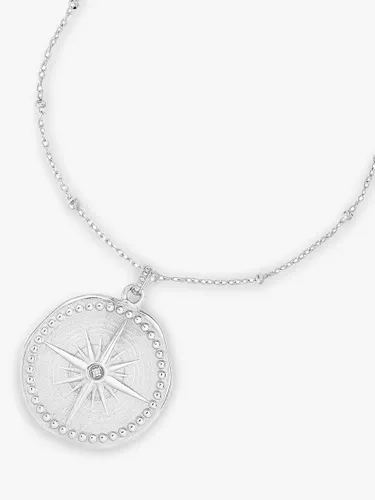 Dower & Hall Large True North Story Necklace - Silver - Female