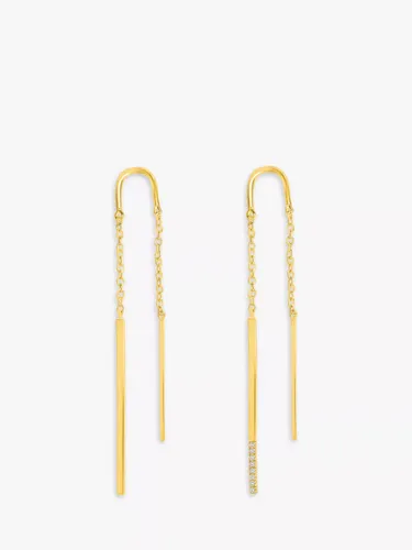 DPT Antwerp Double Linea Drop Earrings - Gold - Female