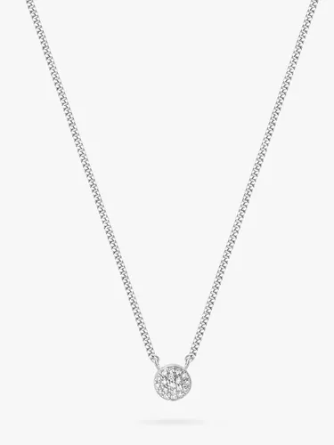 DPT Antwerp Galaxy Diamond Pendant Necklace, Silver - Silver - Female