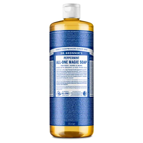 Dr Bronner's 18-in-1 Peppermint Pure-Castile Liquid Soap