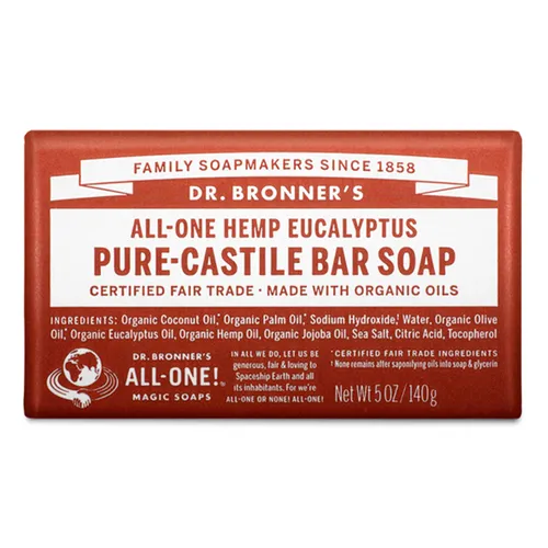 Dr Bronner's 3-in-1 Eucalyptus Pure Castile Bar Soap