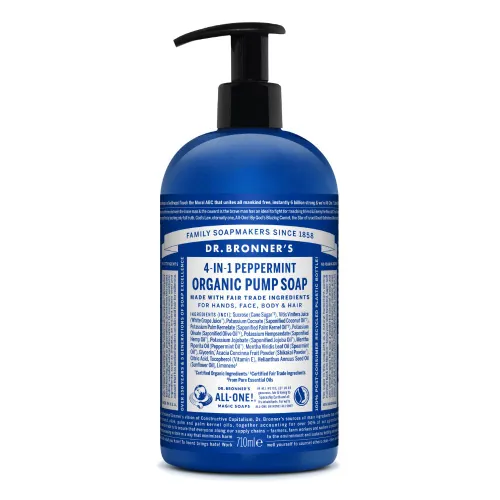 Dr Bronner’s 4-in-1 Organic Peppermint Liquid Soap