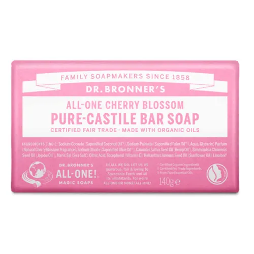Dr Bronner's Cherry Blossom Pure-Castile Bar Soap