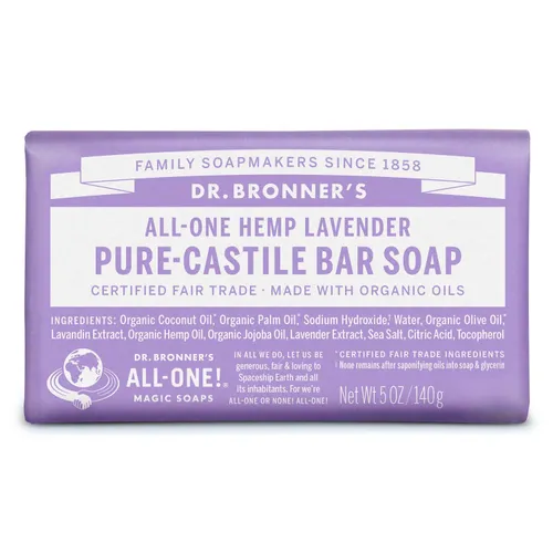 Dr Bronner's Lavender Pure-Castile Bar Soap