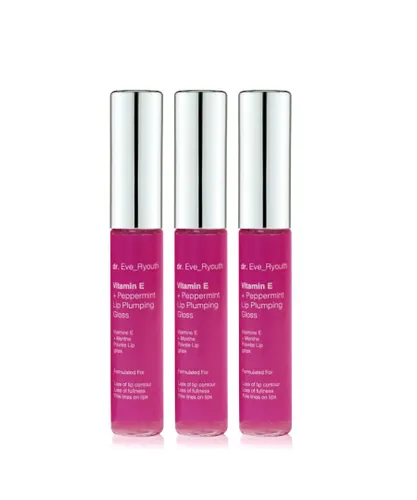 Dr. Eve_Ryouth Unisex 3 x Vitamin E and Peppermint Lip Plumps 8ml - NA - One Size