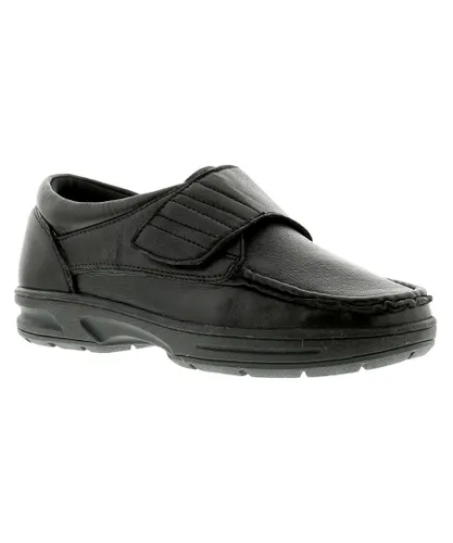Dr Keller Texas Mens Leather Casual Shoes Black Leather (archived)