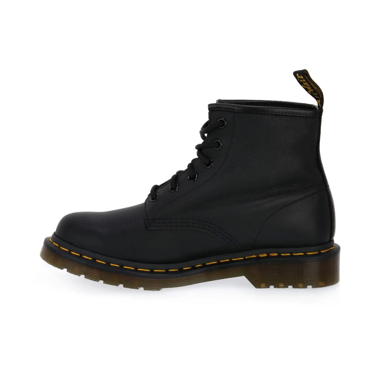 Dr. Martens , 101 Black Virginia Lace-Up Boots for Women ,Black female, Sizes: