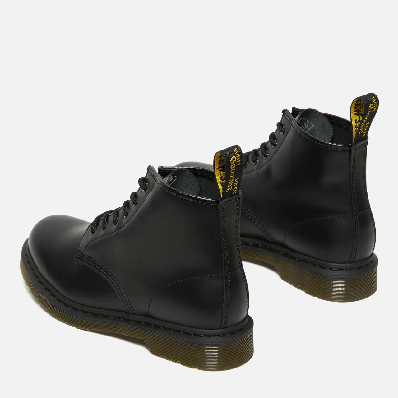 Dr. Martens 101 Smooth Leather 6-Eye Boots - Black - UK