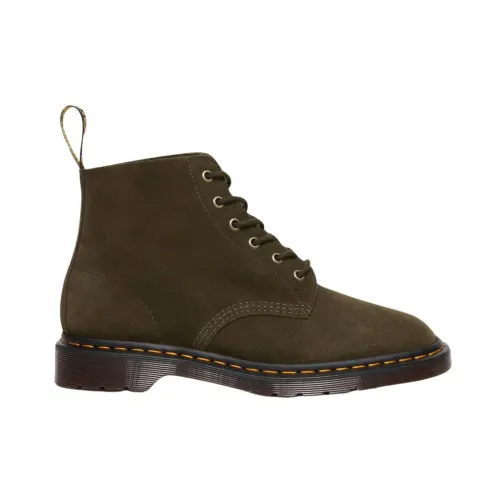 Dr. Martens , 101 UB Repello Calf Suede Olive Boot ,Green male, Sizes: