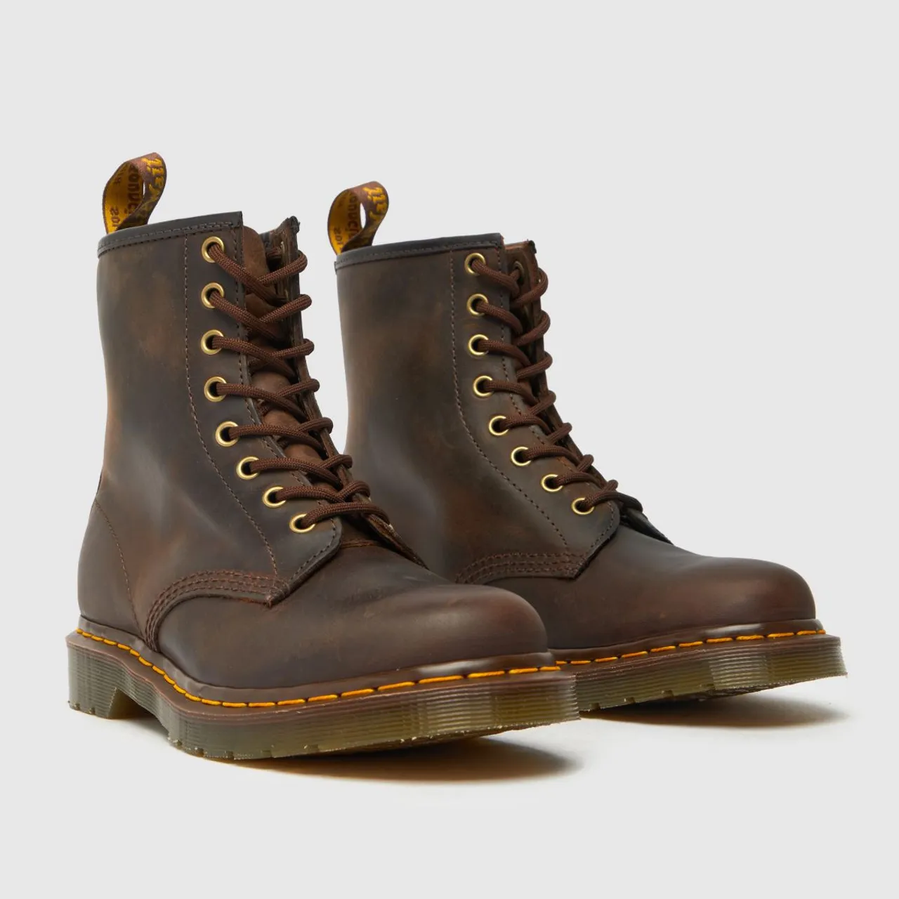 Dr Martens 1460 8 Eye Boots In Brown