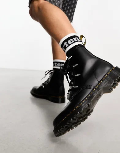 Dr Martens 1460 8 eye danuibo boots in black leather