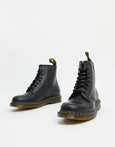Dr Martens 1460 8-Eye Smooth Leather Lace Up Boots-Black