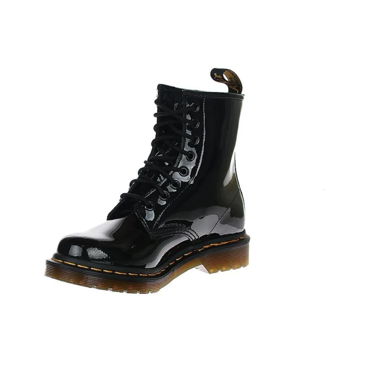 Dr. Martens , 1460 Black Patent Leather Boots ,Black female, Sizes: