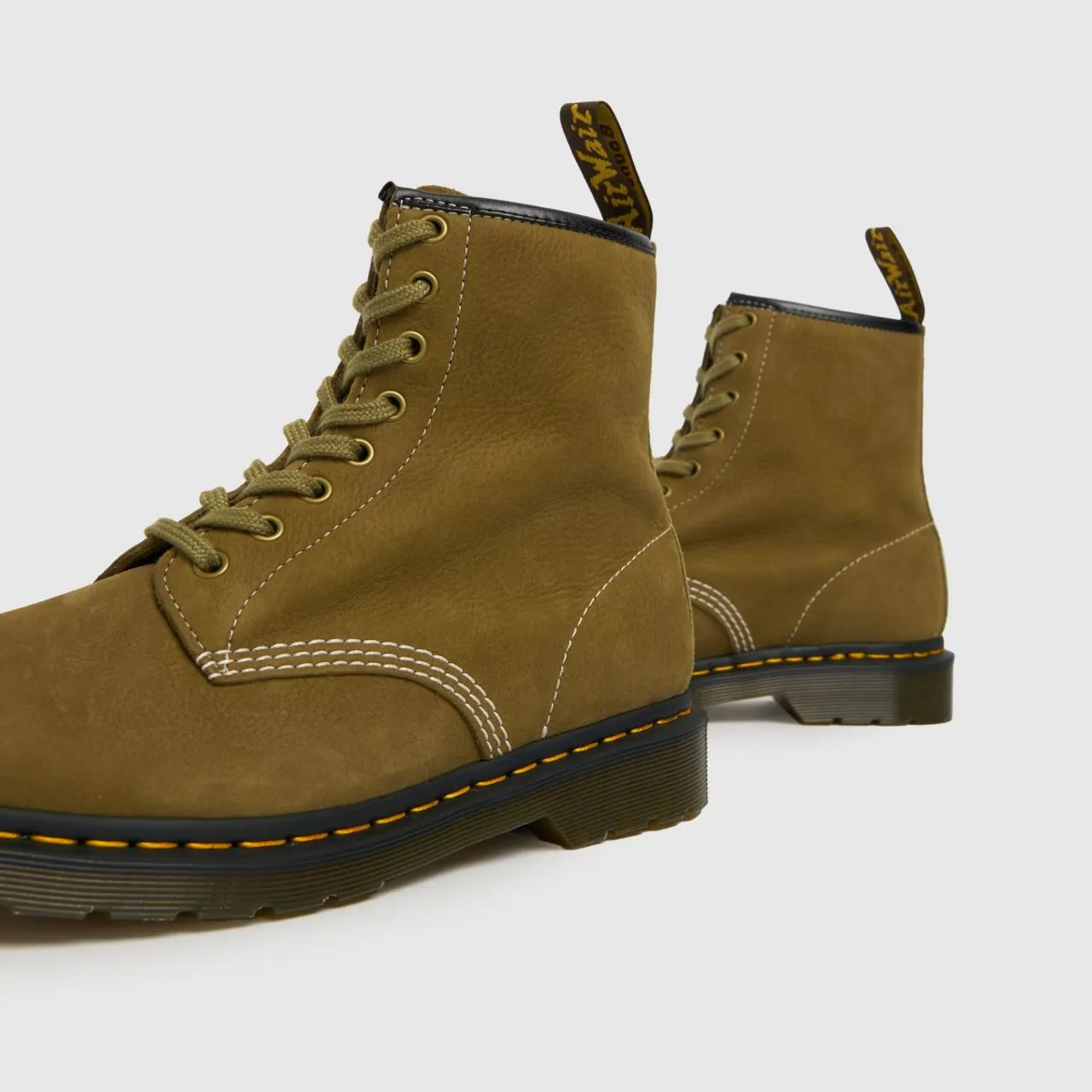 Dr Martens 1460 Boots In Khaki